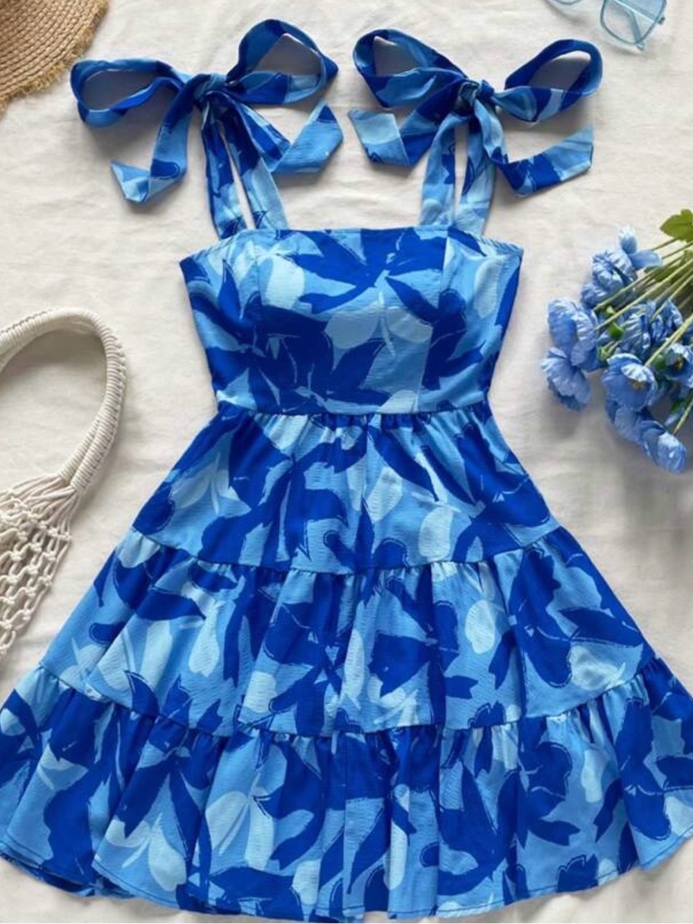 Blue Floral Sundress